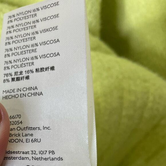 Free People Women’s Peaches High-Low Tunic Sweater Celery Green XS - Picture 13 of 13